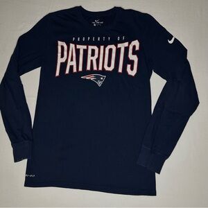 Nike New England Patriots Long Sleeve TShirt (Men's Small)